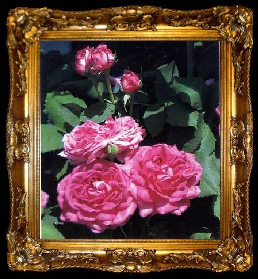 framed  unknow artist Still life floral, all kinds of reality flowers oil painting  333, ta009-2